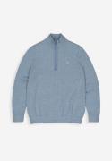 Butcher of Blue Clifden half zip m2426030 lagoon blue 836 heren half z...