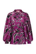 Studio Anneloes paulette crickle blouse 12218 5190 magenta/black