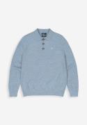 Butcher of Blue lt clifden polo l/s m2416001 836-lagoon blue