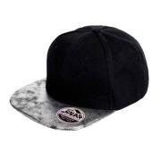 Result Bronx glitter flat peak snapback cap