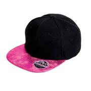 Result Bronx glitter flat peak snapback cap