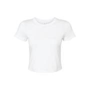 Bella + Canvas Dames micro-rib crop t-shirt