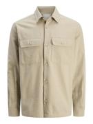 Jack & Jones jprccraymond spring solid overshirt 12274954 white pepper