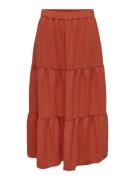 Jacqueline de Yong Jdyhannah hw midi skirt wvn brique