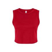 Bella + Canvas Dames muscle micro-rib cropped tank top