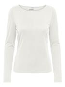 Jacqueline de Yong Jdyfreya ls boatneck top jrs off-white