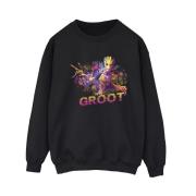 Marvel Avengers Dames guardians of the galaxy abstract groot sweatshir...