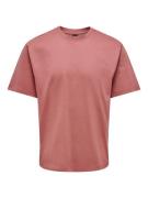 Only & Sons onsfred life rlx ss tee noos 22022532 dusty cedar