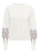 Only onlbrooke l/s o-neck print swt 15343795 cloud dancer