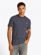 Tommy Hilfiger Dm0dm20377 0a6 -  slim stripe tee -  dark navy ecru t-s...