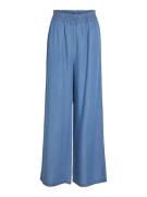 Vila vigivani hw wide pant/r 14104534 light blue denim