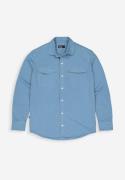 Butcher of Blue finn pocket jersey overshirt m2514021 836-lagoon blue