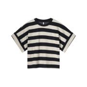 Summum 3s5112-30681 boxy top big stripe heavy jersey