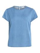 Vila Vibista cs o-neck top noos blue denim