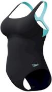Speedo eco+m flex band bra swimsuit gre/grn badpak sport dames