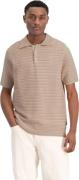 Law of the sea Vague jacquard knitted polo