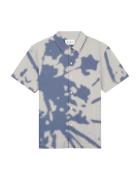 Olaf Hussein Abstract dandelion shirt ss korte mouw overhemden m200308