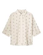 Summum 3/4 sleeve blouse scattered emboideryy 2s3054-11624