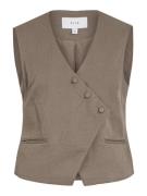 Vila viflea s/l tailored vest 14105553 mountain trail