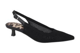 La Strada 2403346-4500 black/silver knitted dames pumps
