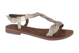 Lazamani 75029 gold dames sandalen sportief