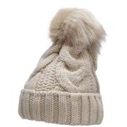 4F Dames gebreide bobble muts