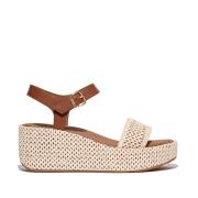 FitFlop Platfforms woven wedge ankle-strap sandals