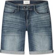 Pure Path The miles slim fit denim short denim dark blue