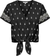 Only Onlsiesta willa emb ss knot but top wvn black/pumi