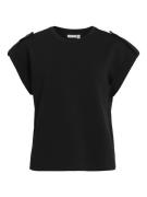 Vila Visiffi o-neck cap sleeve toppb -