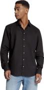 No Excess Shirt solid with linen black