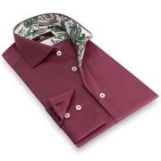 Circle of Gentlemen Merlin effen overhemd met contrasten in stretch kw...