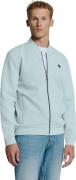 No Excess Sweater full zipper pique bomber ice