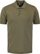 No Excess Pullover short sleeve polo button s dark moss