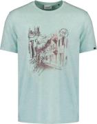No Excess T-shirt crewneck melange chest prin ice