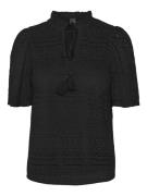Vero Moda Vmhoney lace ss tassel top -