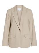 Vila 14089677 vijolanda l/s linen blend blazer