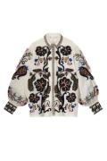 Summum 2s3195-11939 blouse embroidered voile