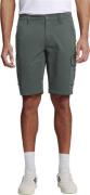 No Excess Short cargo garment dyed + stone wa dark steel