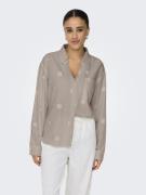 Only Onlcaro l/s linen bl emb shirt cc p