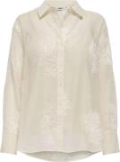 Only Onloregon anna life ls emb shirt wvn cloud dancer/