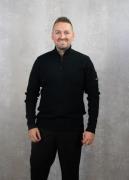 Quotrell D'azur knitted halfzip