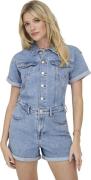 Only Onlcastel s/s dnm playsuit azg light blue denim