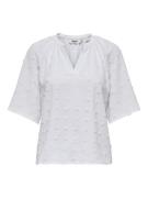Only Onlivana life 34 dobby v-neck top wvn cs -