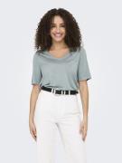 Only Onlelise s/s v-neck top jrs
