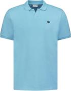 No Excess Polo korte mouw stretch aqua