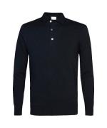 Profuomo Luxury basic polo met lange mouwen
