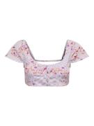 Only Onlmadeline s/s open back crop top