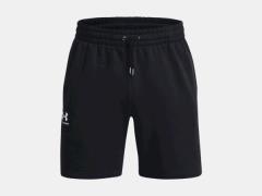 Under Armour ua essential fleece shorts-blk sportbroek heren -