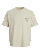 Jack & Jones jornorrebro typo tee ss crew neck n 12282898 antique whit...